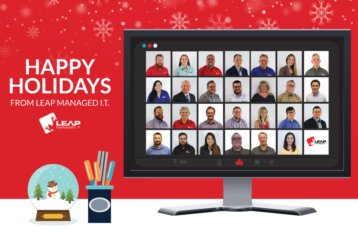 IT services, Managed IT and IT Support Indianapolis technology leader, LEAP Managed IT wishes Happy Holidays to all!