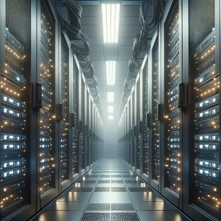Server Room in a datacenter.