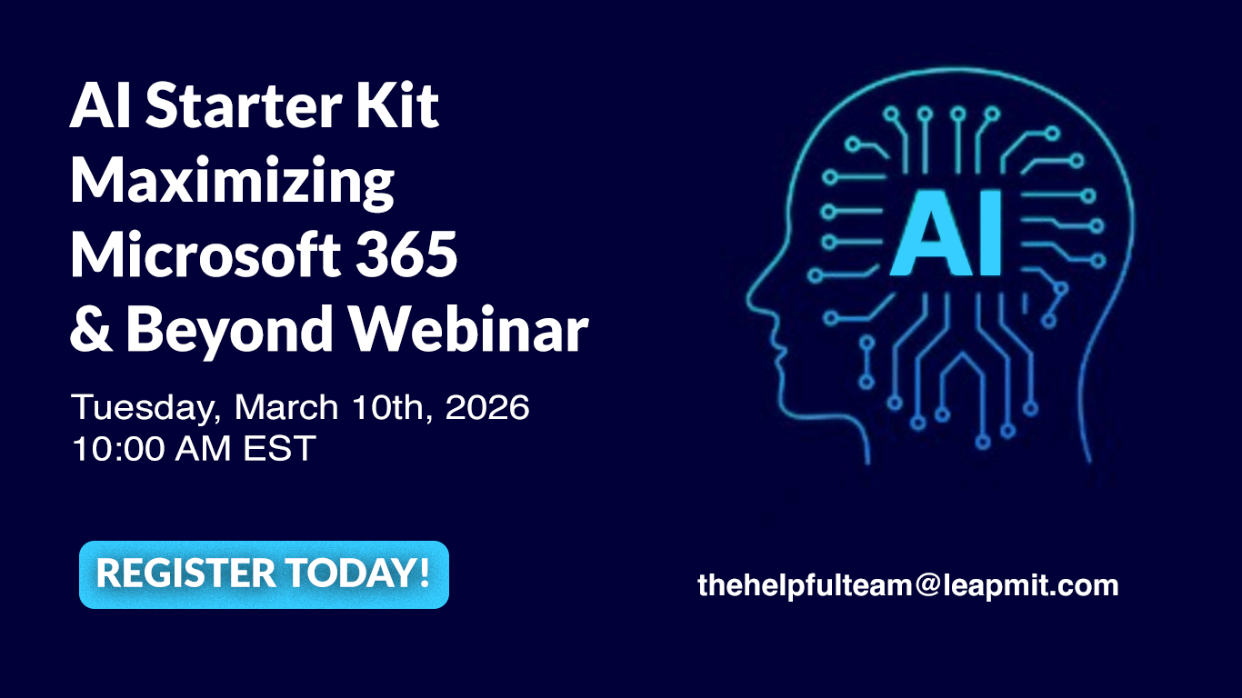AI Starter Kit: Maximizing Microsoft 365 & Beyond Webinar